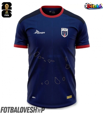 Kapverdy Dětské Domácí Dres MS 2026 Krátký Rukáv (+ trenýrky)